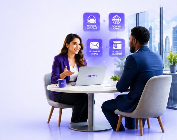Business professional working