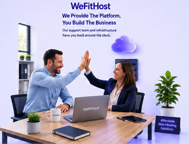 Support team helping clients